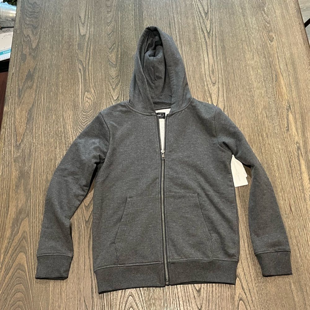NWT Treasure & Bond Dark Gray Full Zip Hoodie Size S